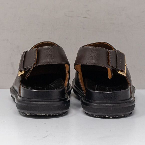 Marni Fussbett Brown Leather Slingback Mules, Size 37.5 EU (7.5 US) - Picture 5 of 7